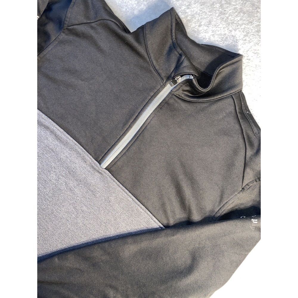 Callaway Mens Black/Gray Long Sleeves 1/2 Zip Golf Pullover Sweatshirt Sz M